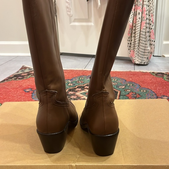 NIB Dakota Square Toe Leather Western Boots - Picture 11 of 11